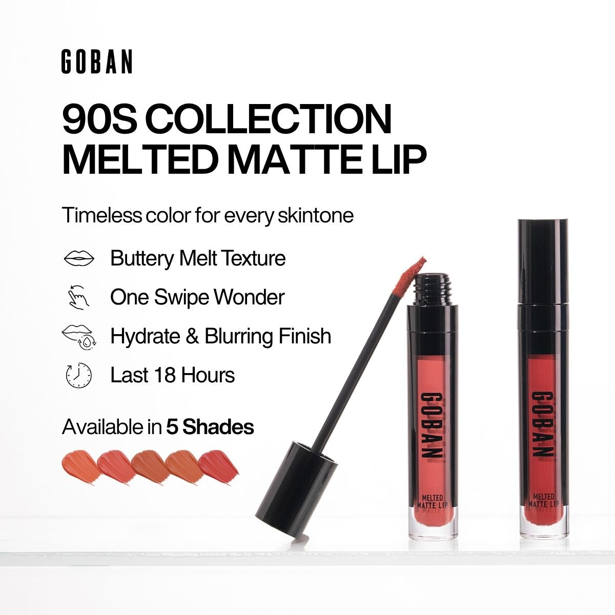 Melted Matte Lip 90S Collection (RUSTY ROSE)